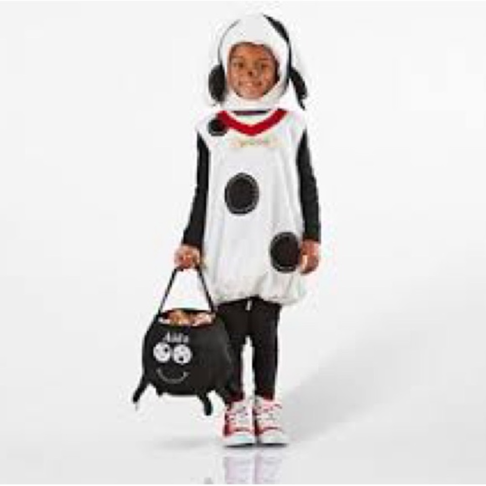 Pottery Barn Kids Black and White Puppy Costume size 4-6